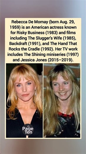 Rebecca De Mornay: iconic roles, timeless screen presence #rebeccademornay #shorts
