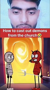 how to cast out demons from the church 😂#animation