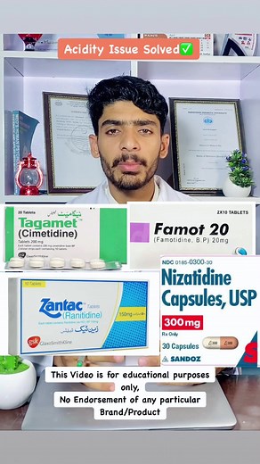 Effective Acidity Treatment with H2 Receptors Blockers