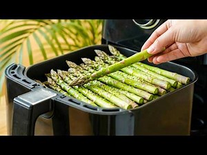 My friend showed me this asparagus trick — now I make it every week! Air fryer magic 🌱