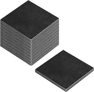 10 Pcs 3" x 3" Welding Coupons Practice Kit, Square Welding Steel Plat, 6mmThick