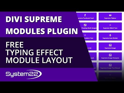 Divi Supreme Modules Free Typing Effect Module Layout 👍