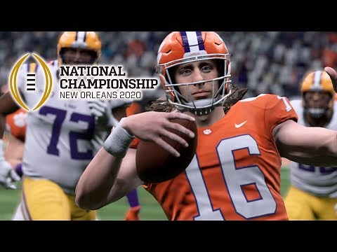 Clemson vs LSU Full Game | 2020 National Championship | College Football Live 1/13/2020 (Madden)