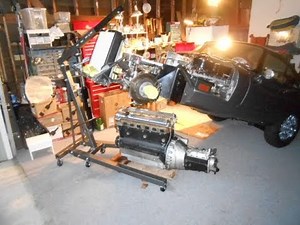 Jag E type Engine Removal Part 5