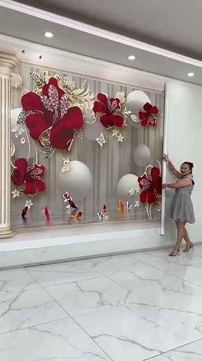 How to Stick Wallpaper​ , ​Home decoration with Stick Wallpaper​ part1551