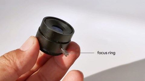 Arducam Lens for Raspberry Pi HQ Camera, Wide Angle CS-Mount Lens, 6mm Focal Length with Manual Focus
