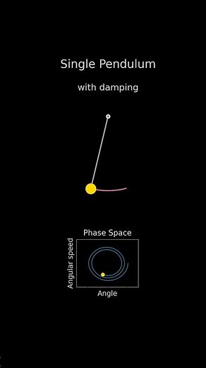 Single pendulum in real space and phase space