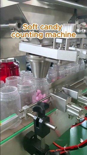 Gummy Soft Candy Counting & Bottle Filling Machine｜Multi-size Compatible｜Bag or Bottle ✅