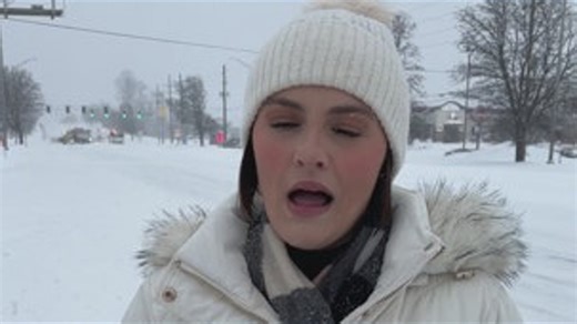 Bartholomew County has now been upgraded to a travel warning, meaning no one should be on the roads. | WTHR-TV