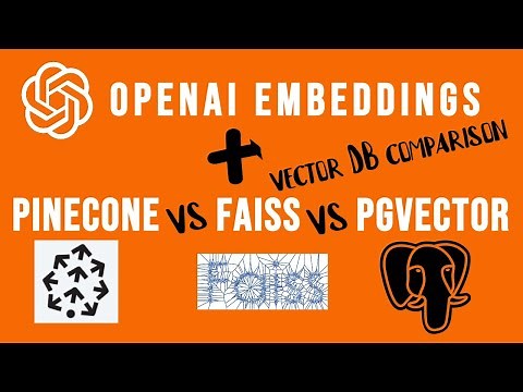 Pinecone vs FAISS vs pgvector + OpenAI Embeddings