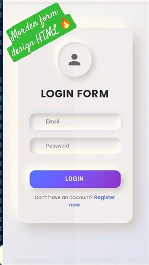 How to Modern UI Design for Html&css #webdesign #webdevelopment#short#codinglife#tech#tutorial#easy