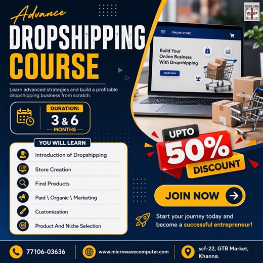 Learn Advance Dropshipping Course