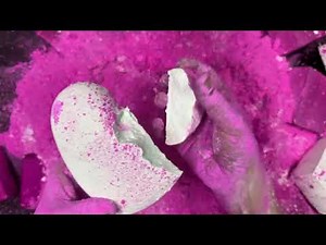 *Edited* Pink & White Hearts EXPLOSION 💕| Powdery Chalk ASMR @ColourChalk #Shortvideo #youtube #asmr