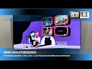 Futurama Season 7 (2012, Disc 2) Australian DVD Menu Walkthrough