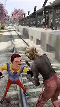 HELLO NEİGHBOR YENİ METRO KATİLİNİ YAKALADI #shorts #shortsvideo #gta #gta5 #grandtheftauto