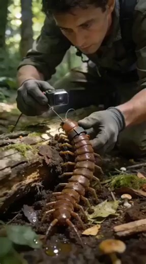 I Put a Tiny Camera on a Centipede 🐛 #Macro #ASMR #Wildlife