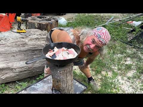 How to Build a ROCKET STOVE Out of a LOG