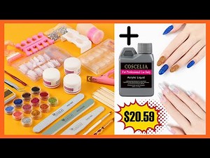 👉Best Overall: Coscelia Acrylic Powder Glitter Nail Art Kit👈👍