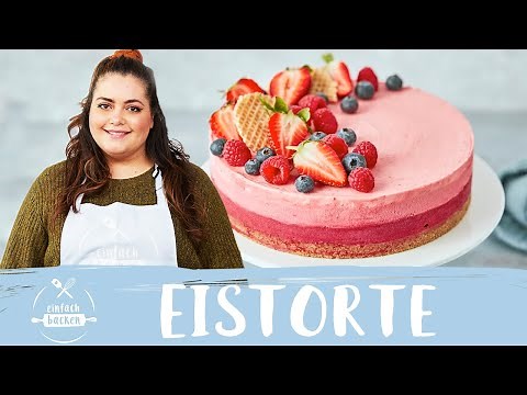 Eistorte mit Früchten und Keksboden!🍦😋 I Einfach Backen