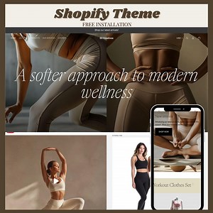 Shopify Theme Kit Wellness Minimalist Website Template Luxury Shopify Holistic Template Skincare Wellness Landing Page Shopify Website Store - Etsy