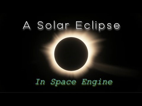 Solar Eclipse in Space Engine