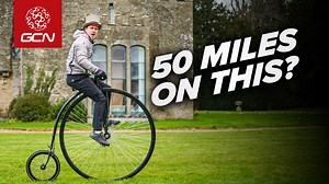 17K views · 135 reactions | Hank is tackling one of his most epic, but eccentric, challenges yet—riding 75km (50 miles) on an 1800s-style penny farthing! ‍♂️ His mission? To make it all the way to Blenheim Palace. Along the way, he’ll face narrow roads, busy streets, and some downright ridiculous paths—not to mention an inevitably sore bottom! Will it all be worth it? | Global Cycling Network | Facebook