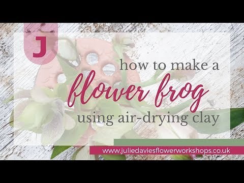 How to make a flower arranging frog from air-drying clay