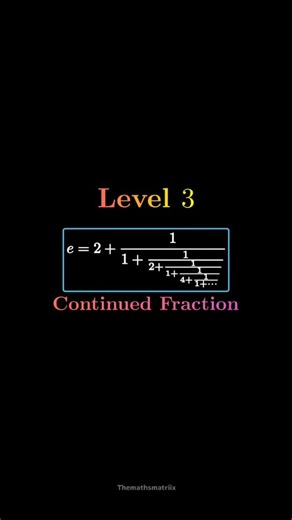 TheMathsMatrix on Instagram: "How Deep Does the Rabbit Hole Go? 🕳️🔢 Most people know Euler’s Number (e \approx 2.718) from high school interest formulas, but the math world goes way deeper. From the simple compound interest limit to the mind-bending complexity of the Stirling Formula and Infinite Products, this is the evolution of a constant that literally runs our world. Whether you're a Level 1 student or a Level 5 math wizard, there’s no denying the beauty of how these patterns all converge