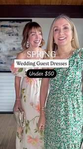 Comment SHOP for links!! 💐 We found two pretty spring dresses both under $50! We have a soft spot for off-the-shoulder and one-shoulder dresses, and these are so pretty in these spring florals! Julie’s dress also comes in several colors and prints!! We love the spring greens and wouldn’t you know, it’s right on for St. Patrick’s Day!🥳💚🍀 HOW TO SHOP:🛍️ —Comment SHOP for outfit links sent to your DM’s: https://liketk.it/58yLW —Click the link in our bio to shop on our LTK —Links will be in our
