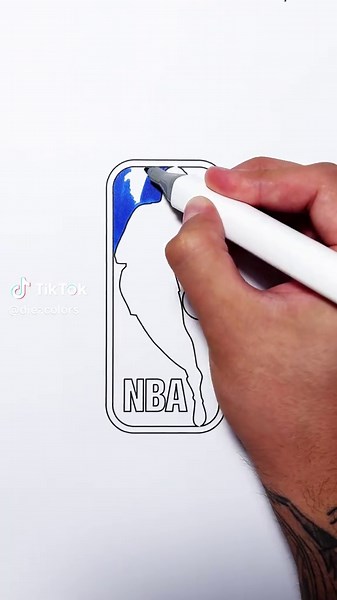 NBA 🏀 #nba #basketball #coloring #satisfyingvideos #relaxingvideos