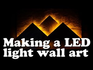 Making A Led light wall art !!!