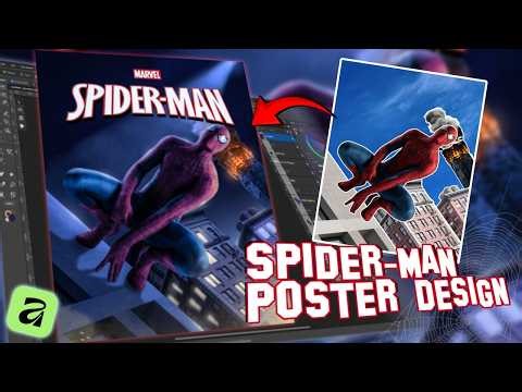 Spider man Poster Design Without AI 🔥 Full tutorial Affinity