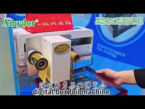 Amydor Foil Machine –Gold Foil on Glass box!