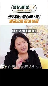 12대 중과실 사고도 벌금형으로 끝냈습니다 신호위반 중상해 사건, 약식기소사례#shorts