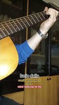 Lucio dalla "com'e' profondo il mare"mini tutorial in mi@vascorossi @luciodalla9866