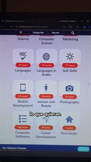 The platform with over 300,000 free courses and a downloadable certificate