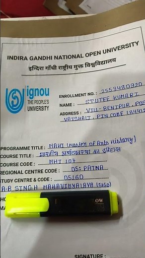 How to fill assignment front page 📄 IGNOU #ignou #ignouuniversity #ignouassignment #ignoufrontpage