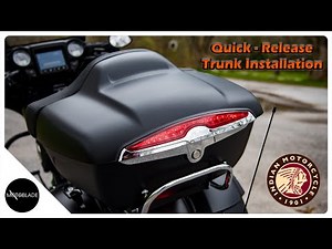 Indian Motorcycle Quick Release Trunk Installation (With Trunk Audio Install)