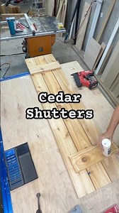 DIY Easy Cedar Shutters