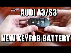 How to change the remote control battery of an Audi A3