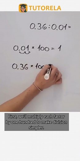 Solving 0.36 ÷ 0.01: Easy Decimal Division #Math #DecimalFractions-Advanced