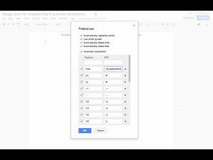 Google Docs Tip: Repeated Text & Automatic Substitutions