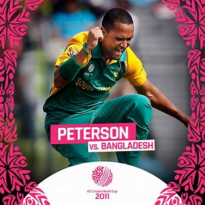 1.1M views · 155 shares | South Africa spinner Robin Peterson sizzled with returns of 4/12 against Bangladesh  #CWC11Rewind | ICC Cricket World Cup | Facebook