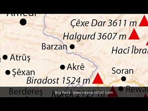 Nexşe - the Kurdistan map