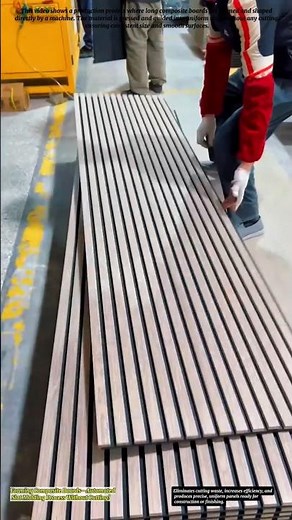 Forming Composite Boards—Automated Slat Molding Process Without Cutting!