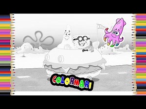 Spongebob & Patrick Coloring Book Pages for Kids Episode 3