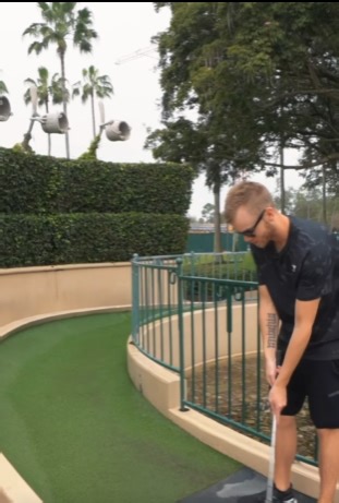 This mini golf hole could leave you soaked