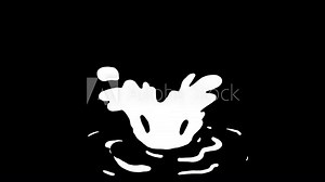 2D water cartoon animation. Hand-drawn frame-by-frame motion smoke effects with Alpha channel. Easy to use and customize. 25 fps.