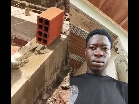 how to make the first row of bricks plumd #work #construction