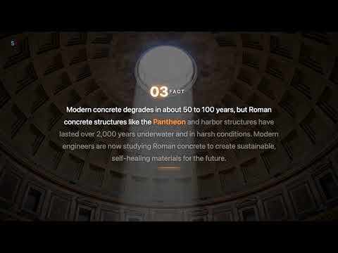 Ancient Roman Concrete Self-Heals and Outlasts Modern Concrete